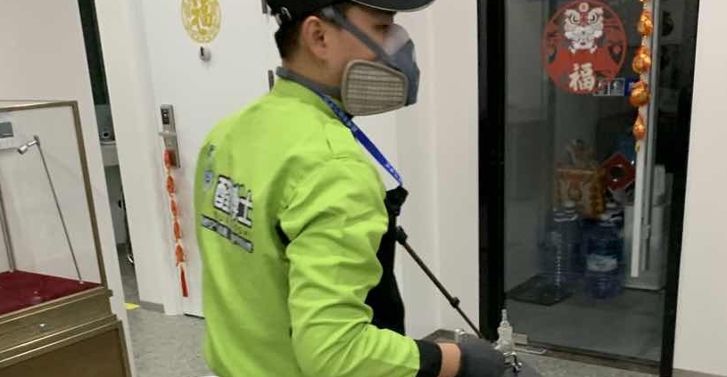 温岭招商银行除甲醛现场